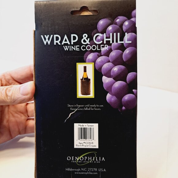Oenophilia Wine Cooler Wrap and Chill Grape Design - Picture 4 of 5